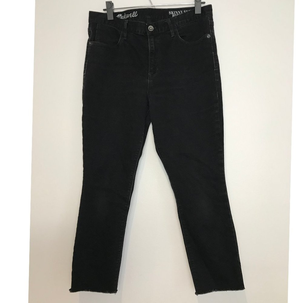 Madewell Black Skinny High Riser Cropped Pants